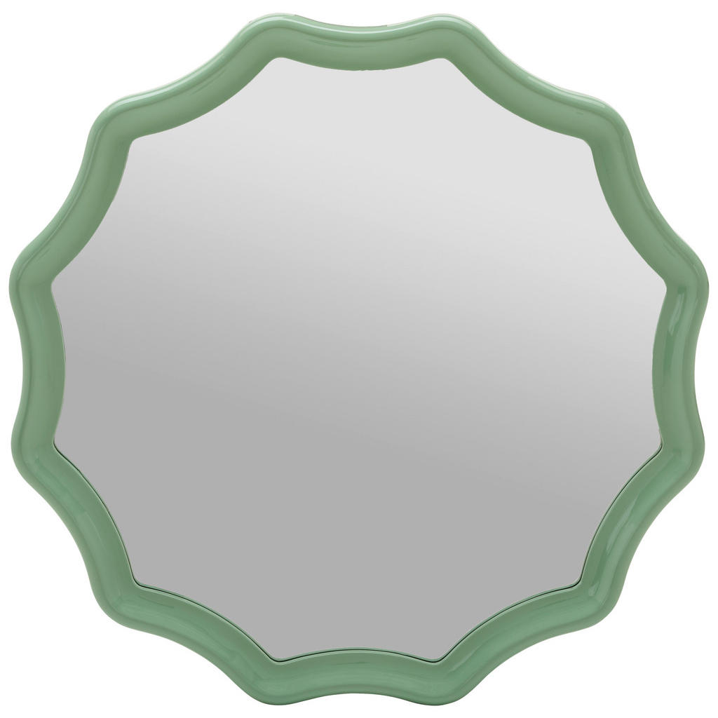 STENSKO OGLEDALO, 100/100/4,5 cm steklo, leseni material