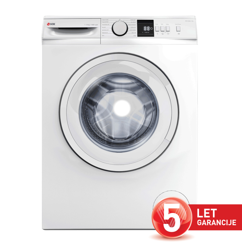 VOX Pralni stroj WM 1080-LT14D [D, 8,5 kg, 1000 o/min, 15 programov]
