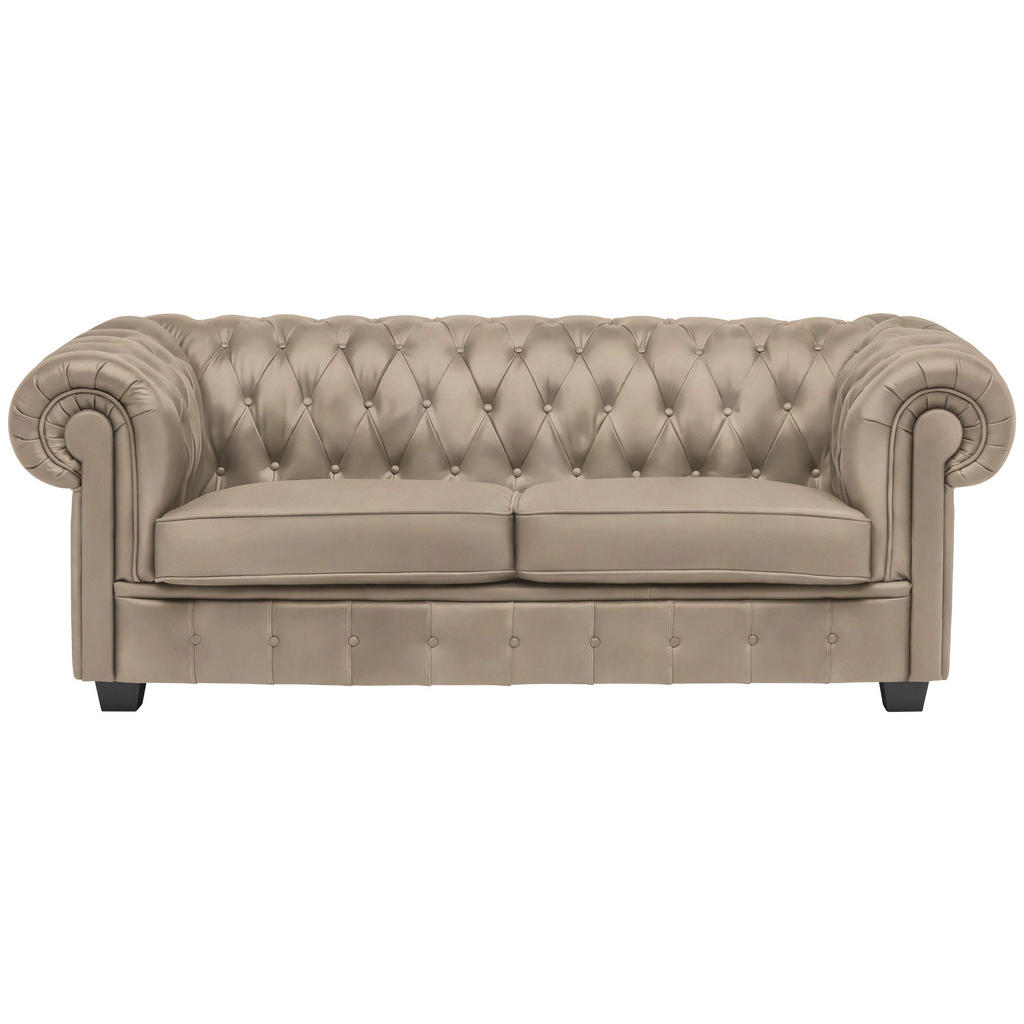 CHESTERFIELD ZOFA, bež tekstil