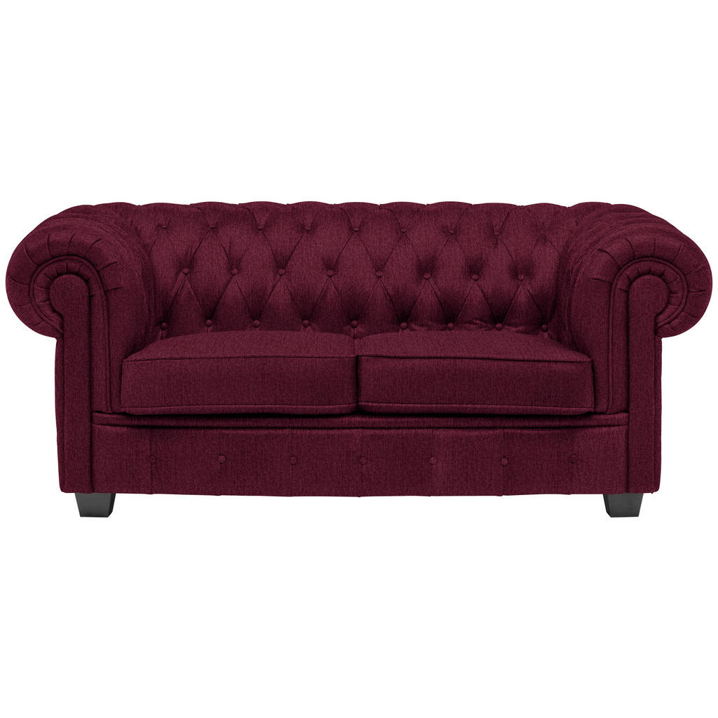 CHESTERFIELD ZOFA, bordo tekstil
