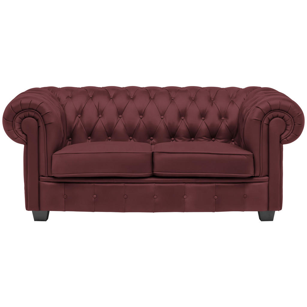 CHESTERFIELD ZOFA, bordo tekstil