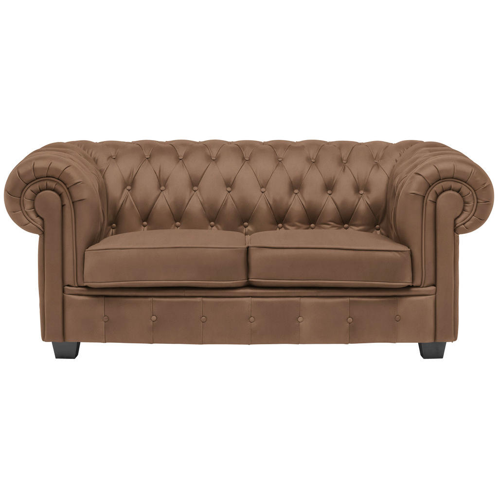CHESTERFIELD ZOFA, rjava tekstil