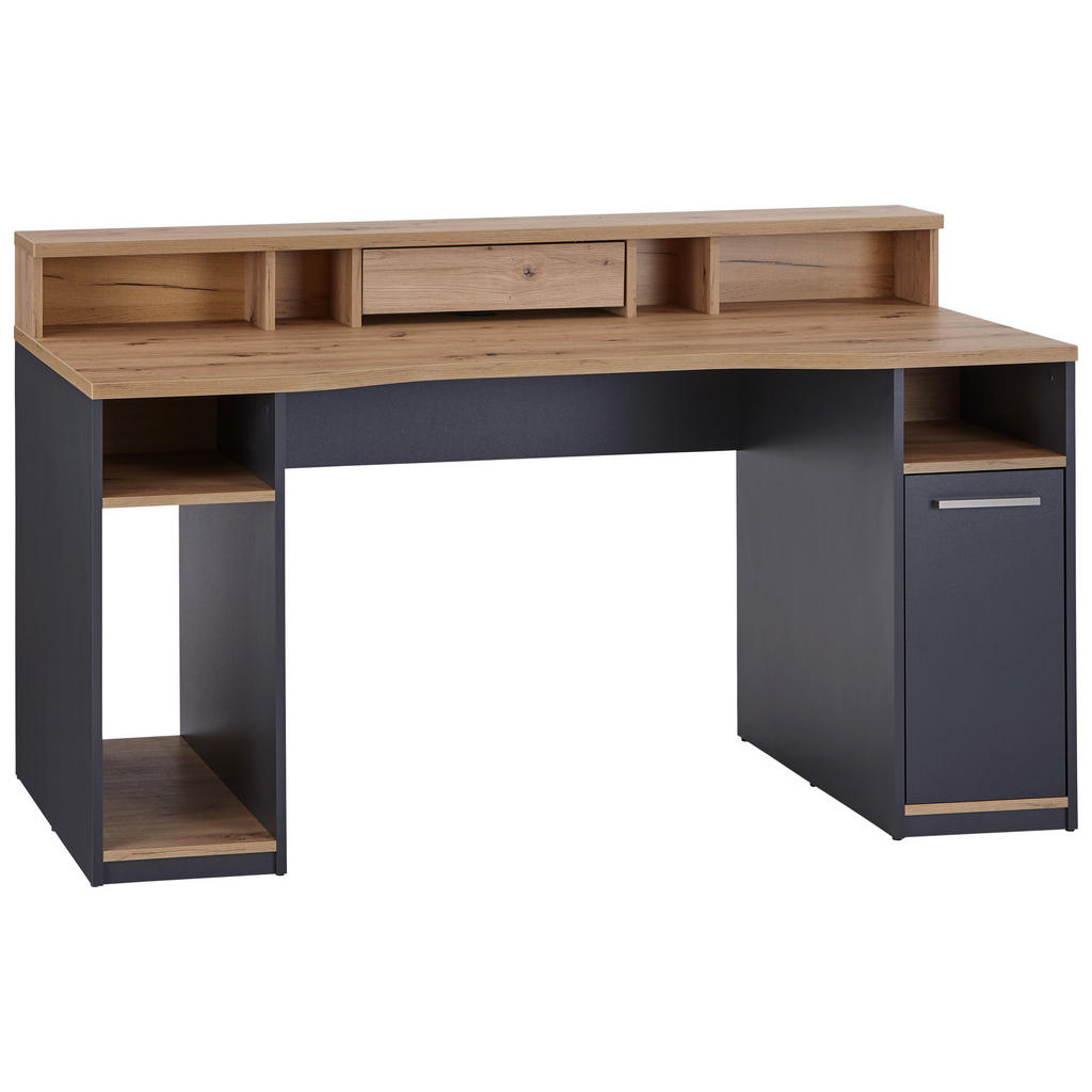 GAMING MIZA leseni material antracit, barve hrasta