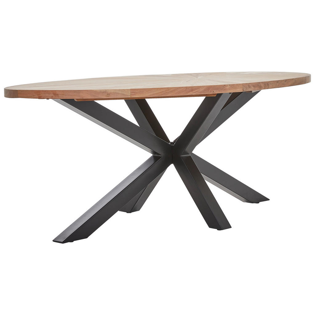 JEDILNA MIZA, v celoti masivno akacija črna, barve akacije