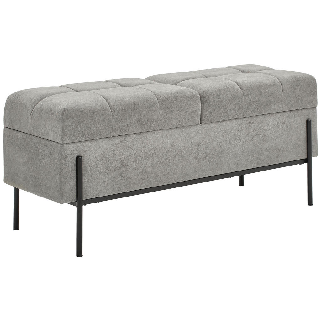 KLOP BREZ NASLONA, kovina, tekstil, leseni material siva, črna
