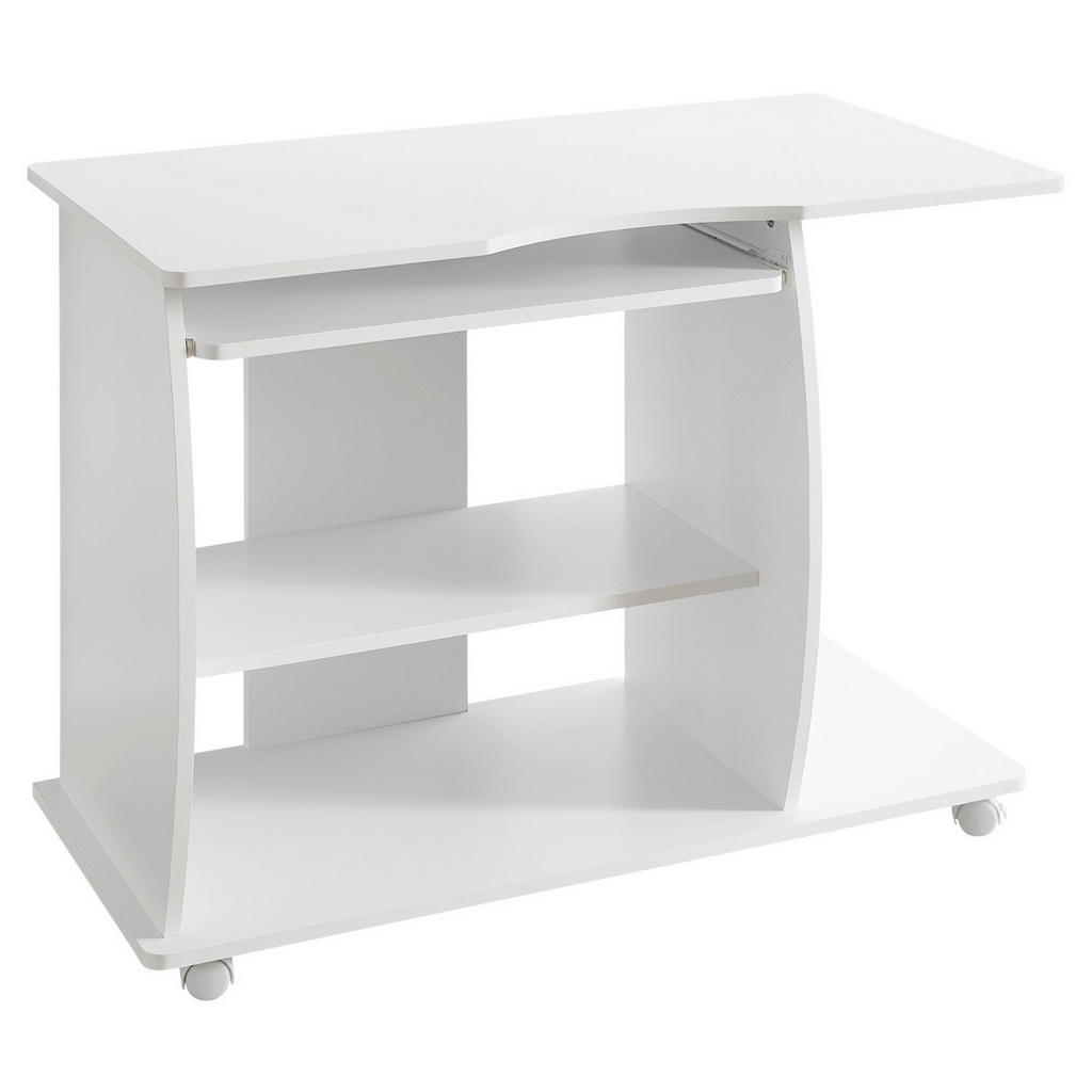 RAČUNALNIŠKA MIZA leseni material bela