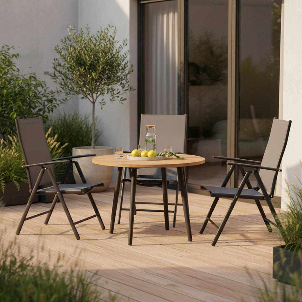 SET ZLOŽLJIVIH VRTNIH SEDEŽEV