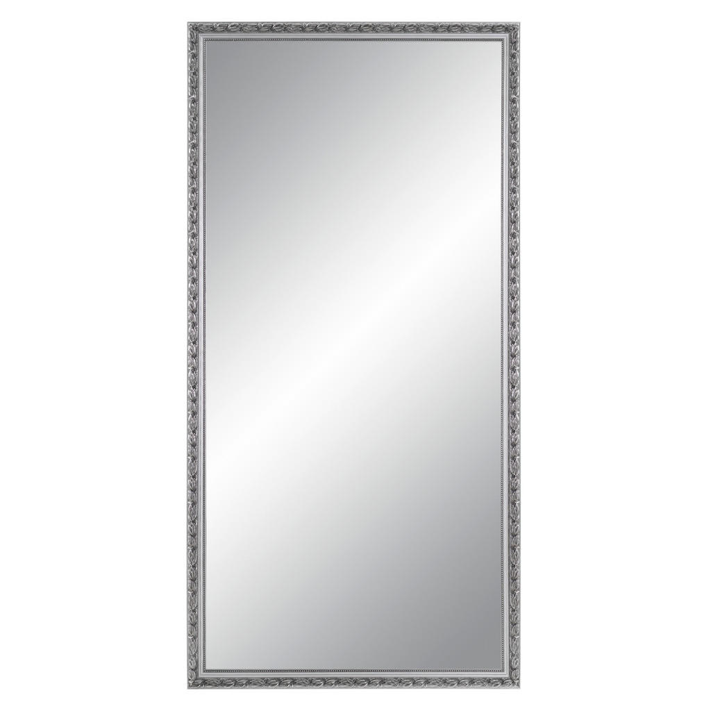STENSKO OGLEDALO, 100/200/3,3 cm les, steklo, leseni material