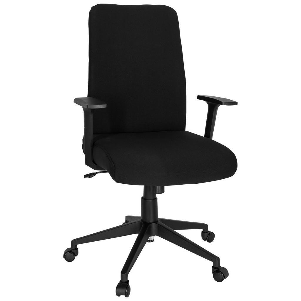 VRTLJIVI STOL tekstil črna