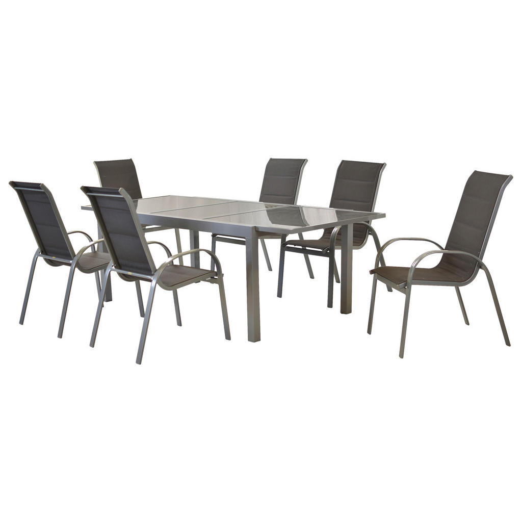 VRTNI SET  aluminij  srebrne barve antracit, srebrne barve