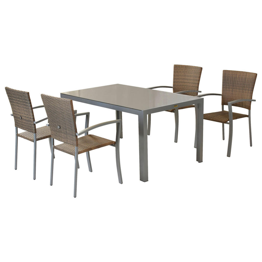 VRTNI SET  aluminij  siva, srebrne barve naravne barve, srebrne barve