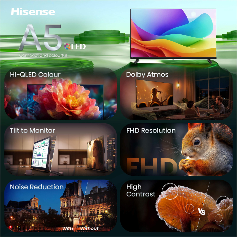 HISENSE QLED TV Smart 32A5S - slika 2