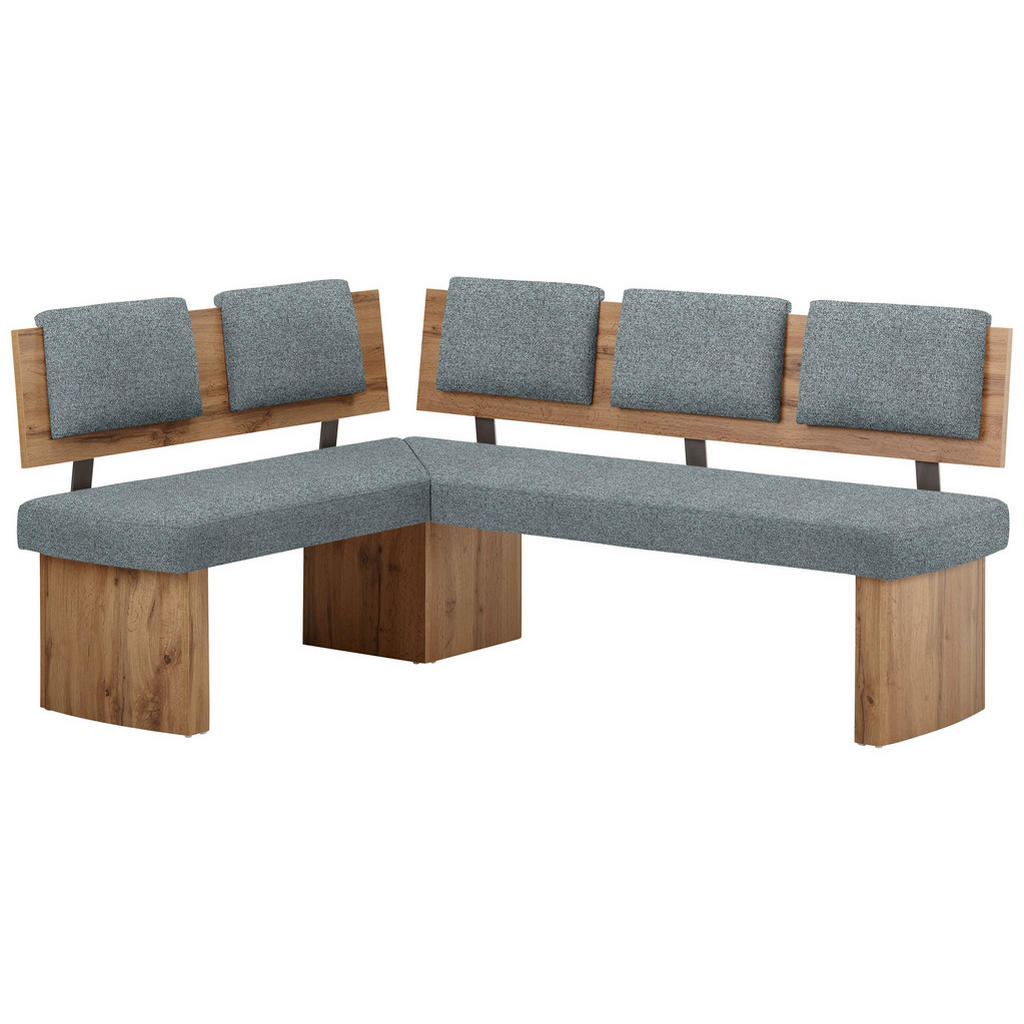 KOTNA KLOP, tekstil, leseni material barve hrasta, modrosiva