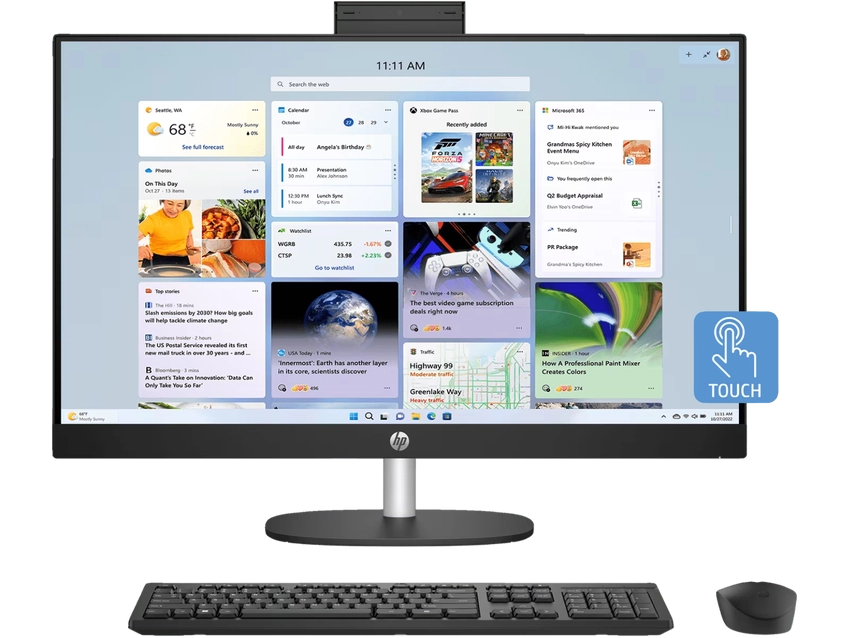 Računalnik HP All-in-One 27-cr1003ne | U7 155U | 32GB RAM | Touch / Core Ultra 7 / RAM 32 GB / SSD Disk