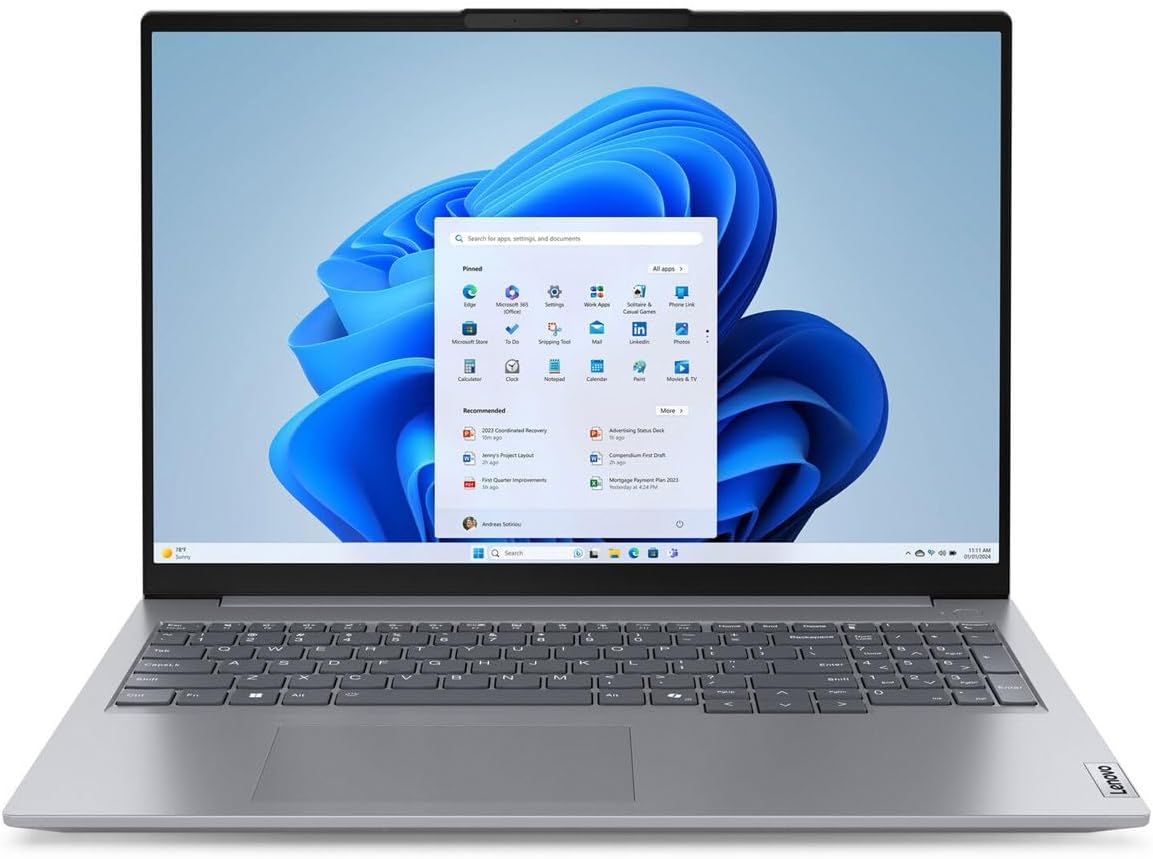 Prenosnik Lenovo ThinkBook 16 G7 ARP / Ryzen 5 / RAM 32 GB / SSD Disk / 16,0″ WUXGA