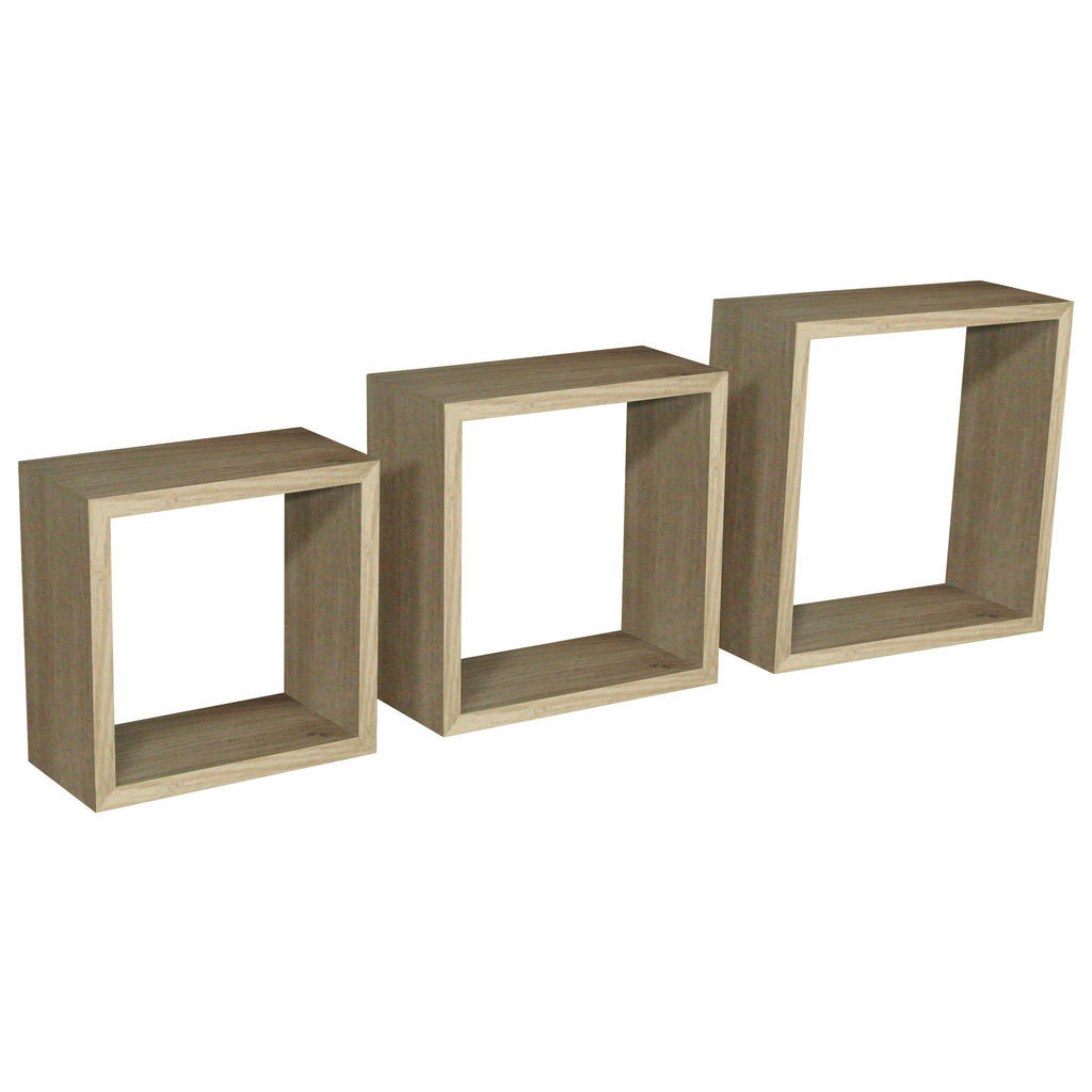 Hängeregal Simple 30x30cm 30-27-24/30-27-24/12 cm barve hrasta