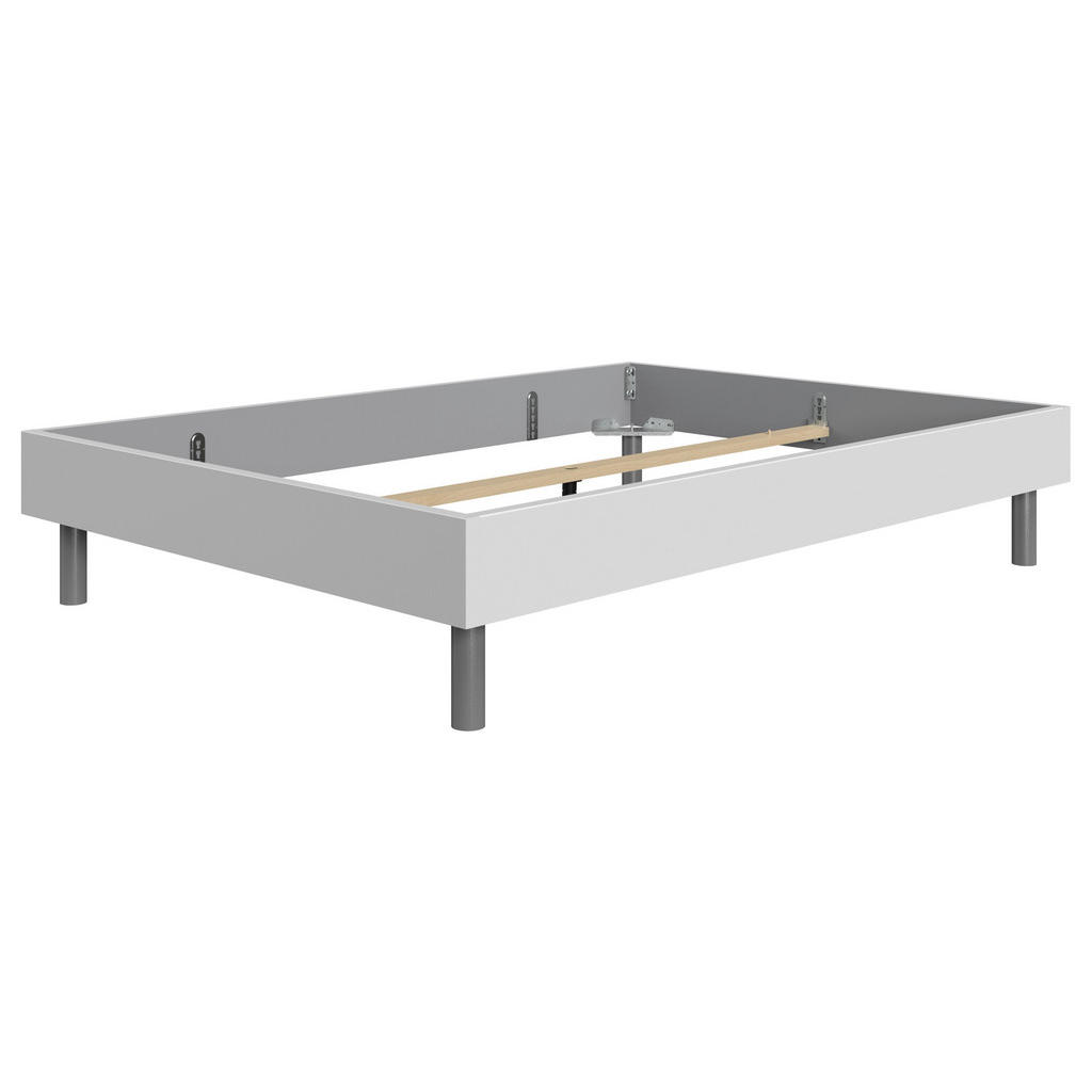 POSTELJA 120 cm  x 200 cm , leseni material bela