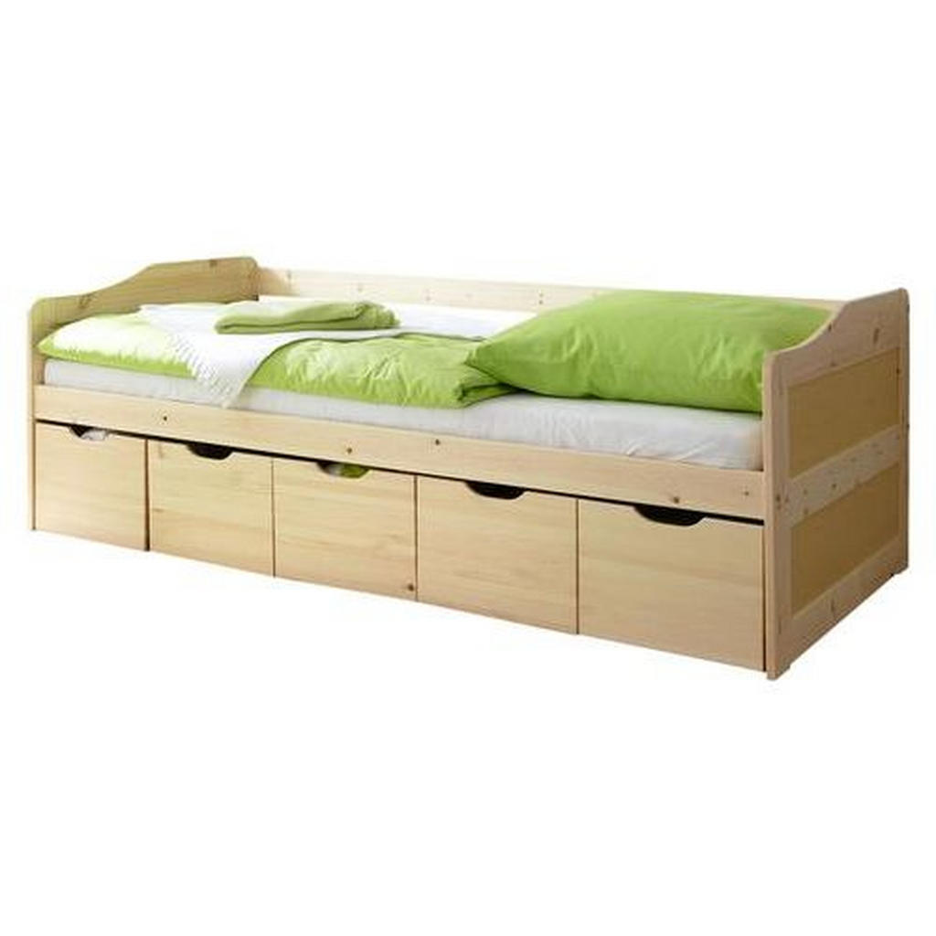 POSTELJA S PREDALOM 90 cm  x 200 cm , barve bora