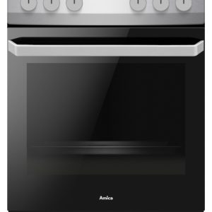 AMICA keramični štedilnik 58CE2.315HQ [A, 4x keram., 62l peč., inox]
