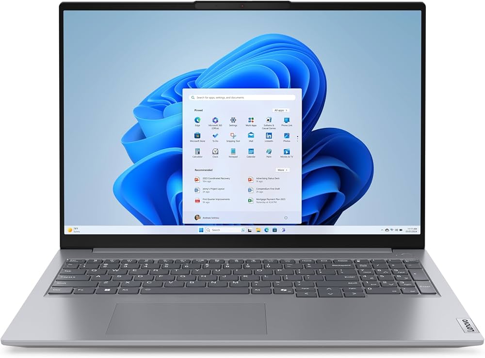 Prenosnik Lenovo ThinkBook 16 G7 / Ryzen 5 / RAM 16 GB / SSD Disk / 16,0″ WUXGA