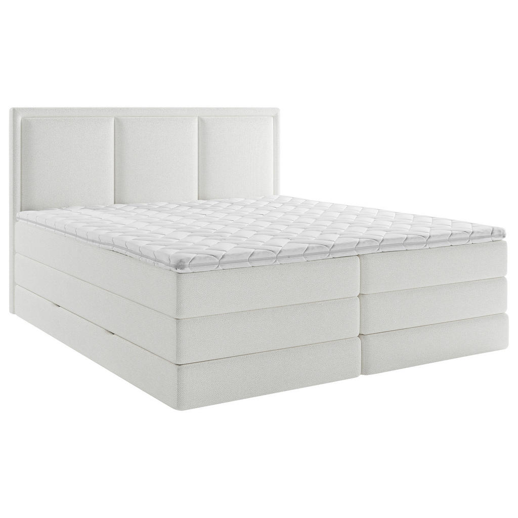 BOXSPRING POSTELJA 160 cm x 200 cm , tekstil bela