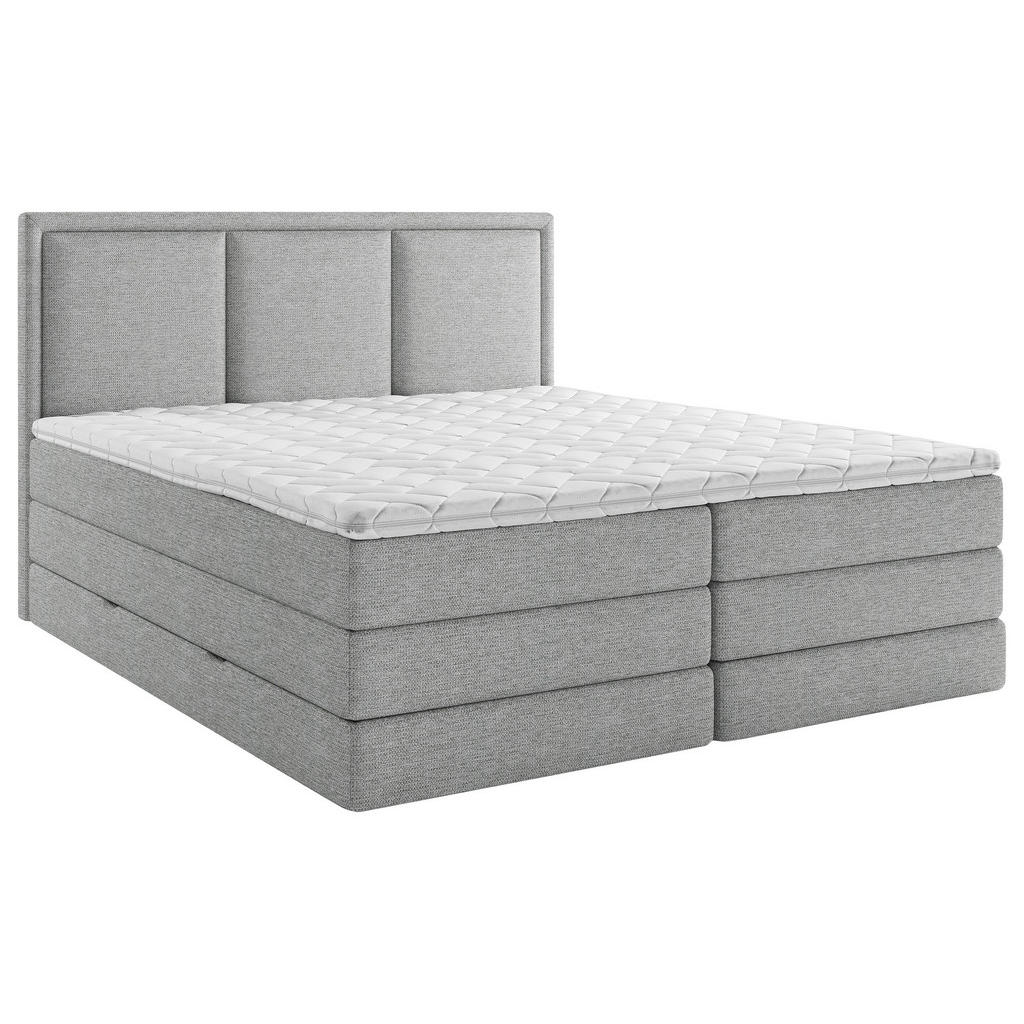 POSTELJA BOXSPRING 180 cm  x 200 cm , tekstil siva