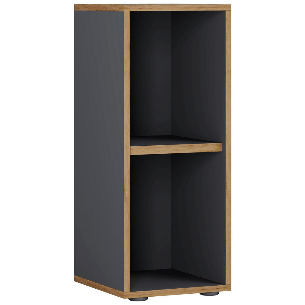PISARNIŠKI REGAL 30/74/33 cm antracit, medeni hrast