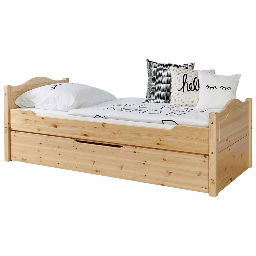 RAZTEGLJIVA POSTELJA 90 cm  x 200 cm , barve bora