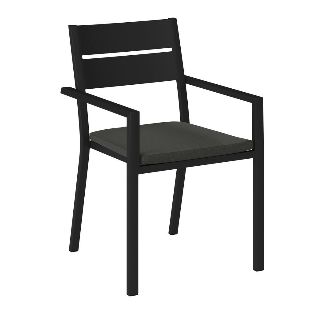 VRTNI STOL aluminij antracit, siva