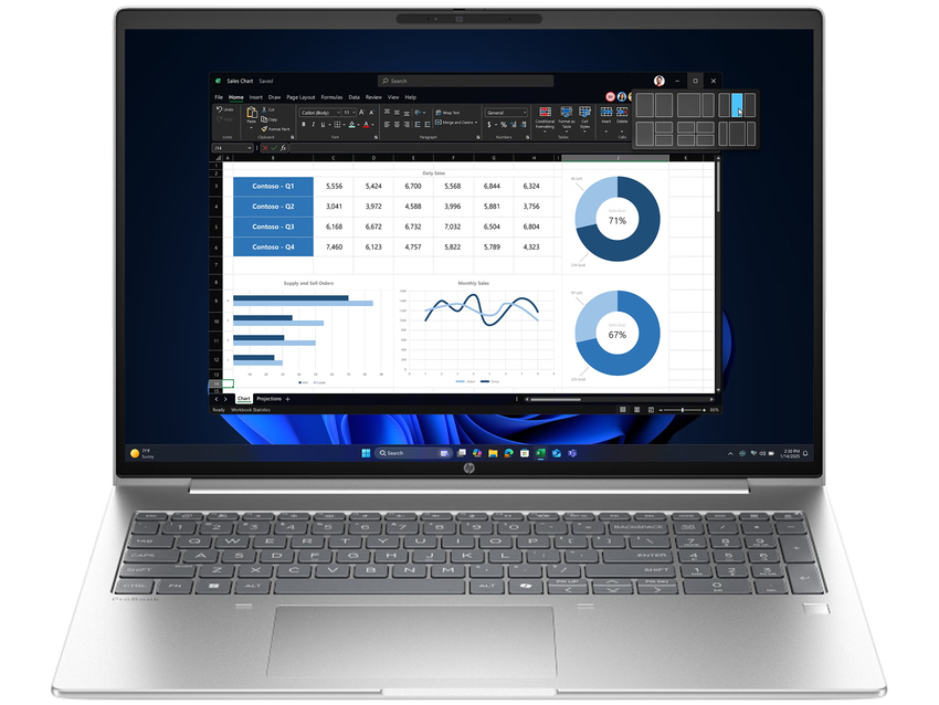 Prenosnik HP ProBook 4 G1i 16 | U7 255U | 32GB RAM | 1TB SSD | W11P / Core Ultra 7 / RAM 32 GB / SSD Disk / 16,0″ WUXGA