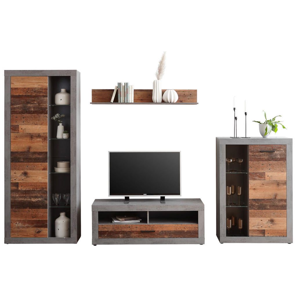DNEVNI REGAL, antracit, rjava