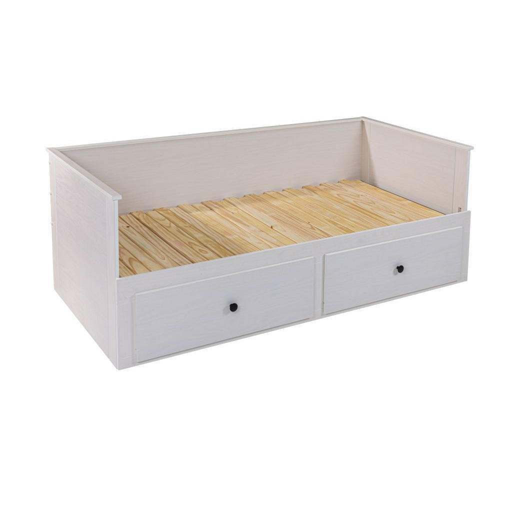 RAZTEGLJIVA POSTELJA 200 cm x 90/180 cm , bela
