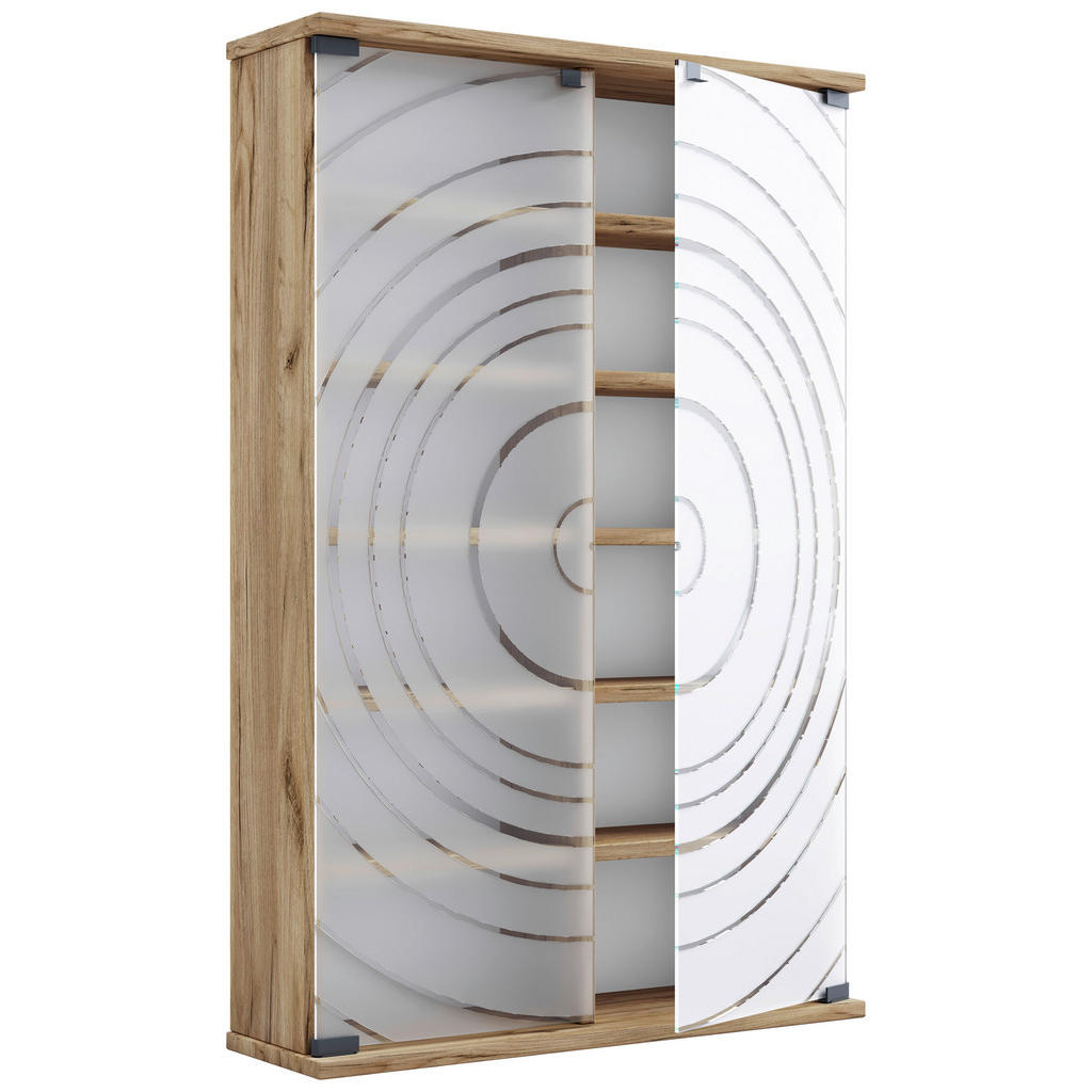 REGAL ZA CD-JE 60/92/18 cm medeni hrast