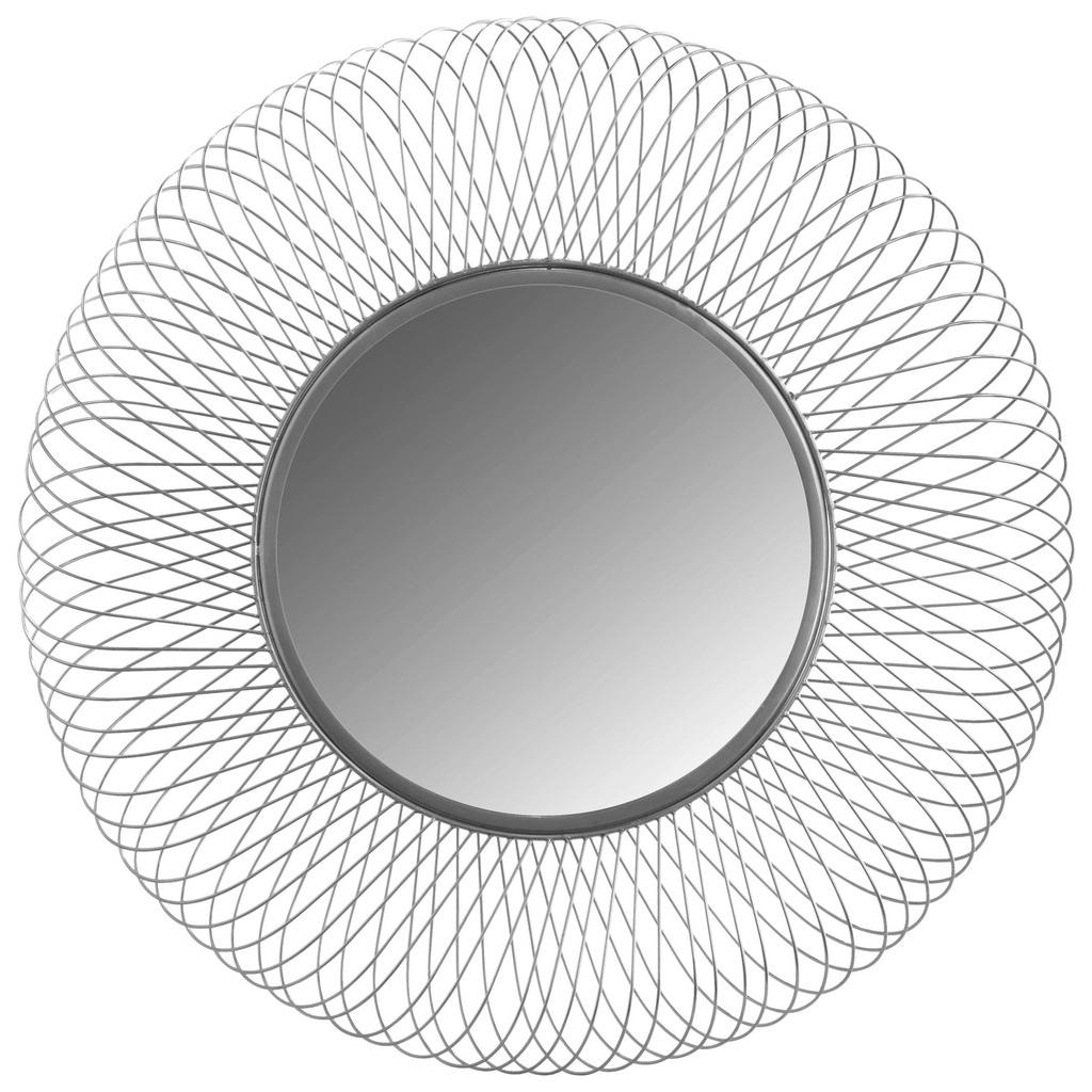 STENSKO OGLEDALO, 75/75/10 cm kovina, steklo, leseni material