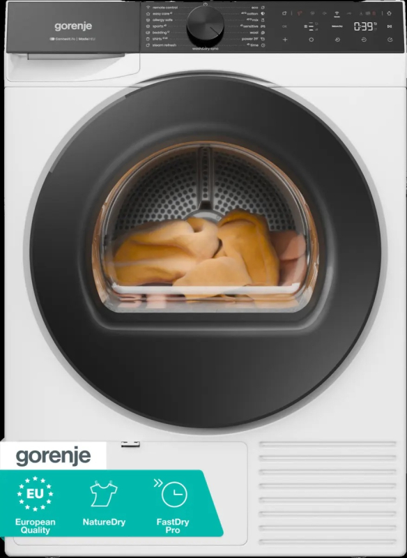 Gorenje sušilni stroj DG69CPS 9Kg, G600, C, NatureDry, FastDry, bel