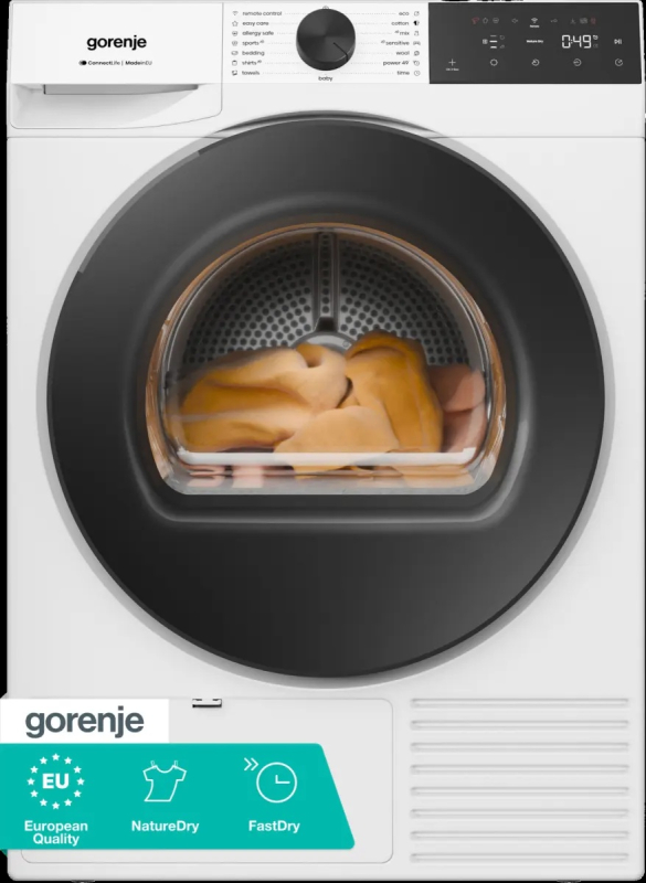 Gorenje sušilni stroj DG41DP 10Kg, G400, D, NatureDry, FastDry, bel