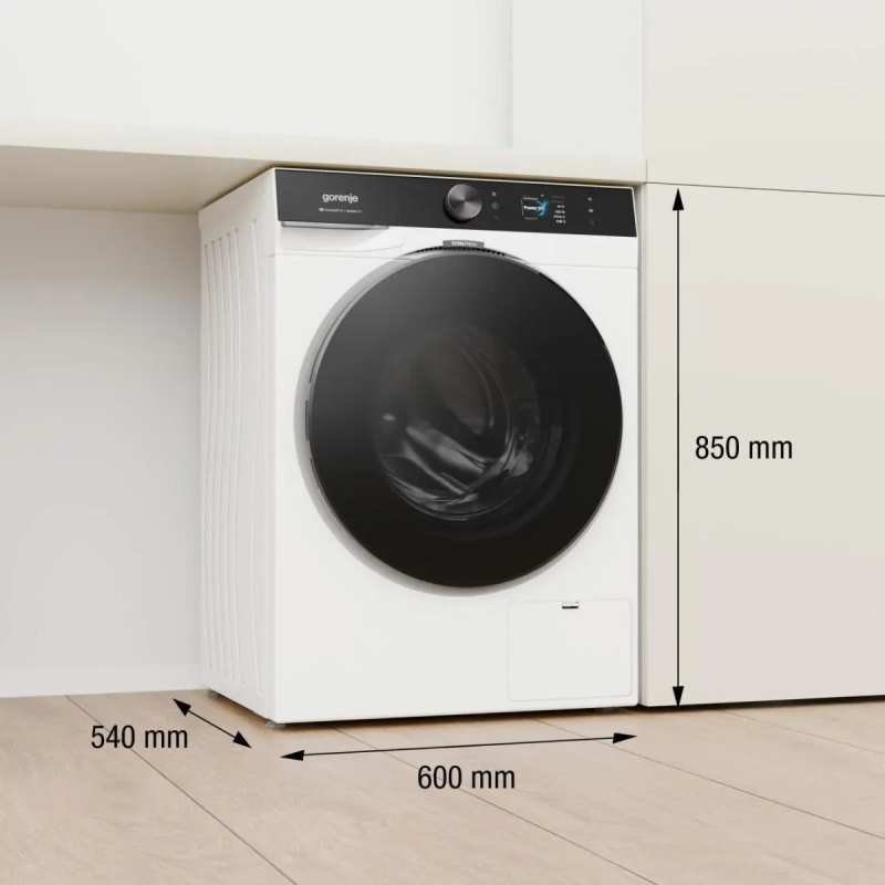 Alternative view of Gorenje pralni stroj WG894A25 9Kg, G800, 1400obr, A, TFT, bel