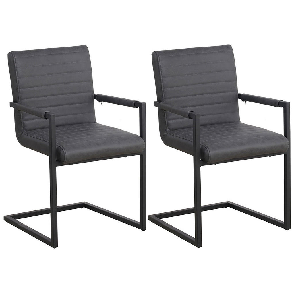 SET NASLANJAČEV, kovina, umetna masa, tekstil antracit