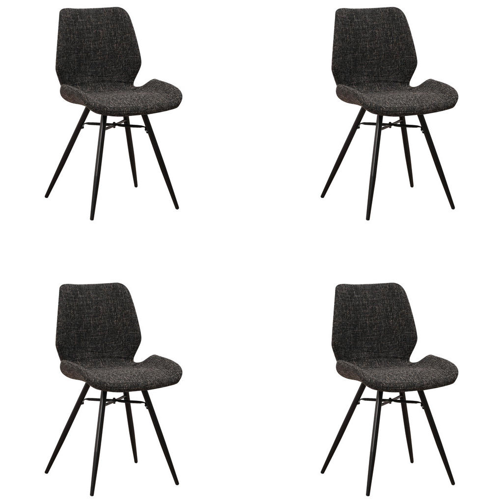 SET STOLOV, tekstil črna
