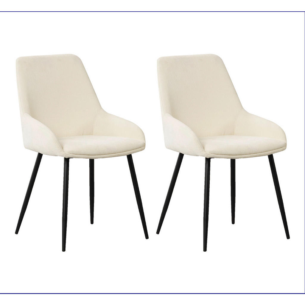SET STOLOV, tekstil krem barve, bela