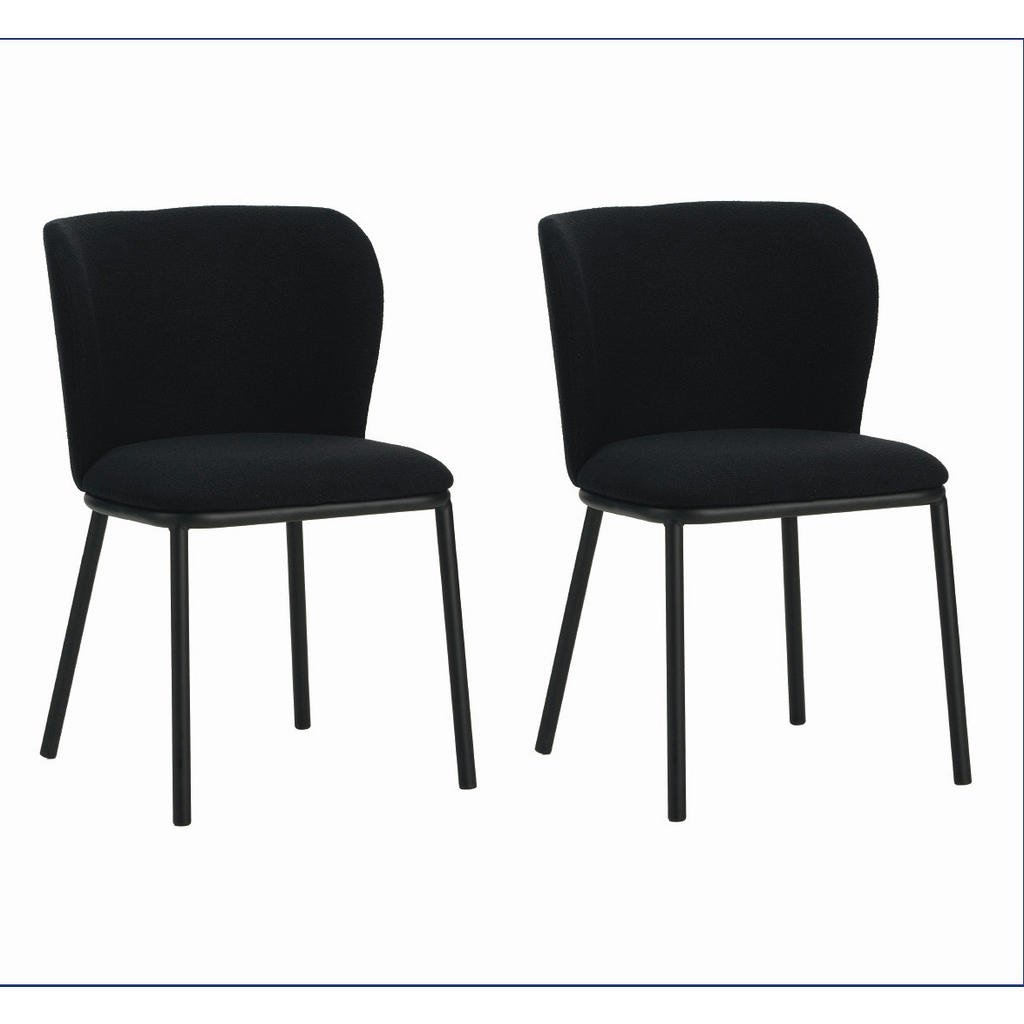 SET STOLOV, tekstil črna
