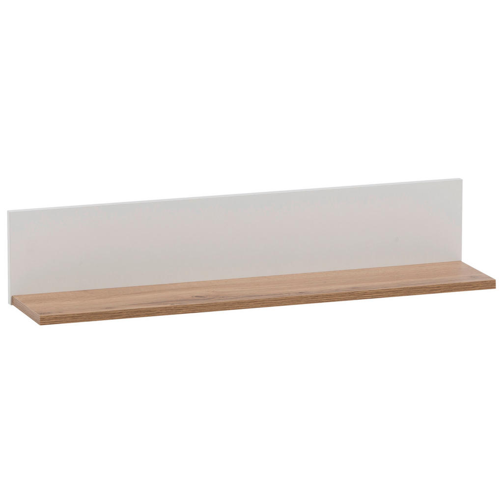 STENSKI REGAL 80/15,7/17,3 cm bela, hrast wotan
