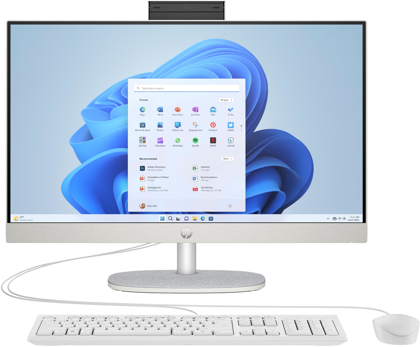 Računalnik HP All-in-One 24-cr0071nl | R5-7520U | 8GB RAM | 512GB SSD | W11H / Ryzen 5 / RAM 8 GB / 512GB SSD - slika 2