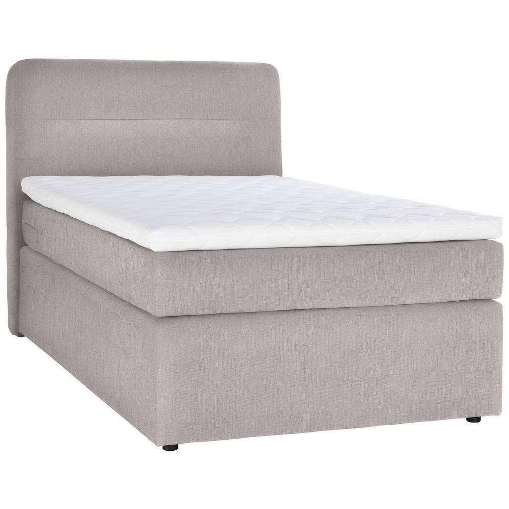 BOXSPRING POSTELJA 120 cm x 200 cm , tekstil bež