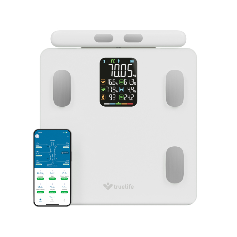 TrueLife pametna tehtnica W8 White